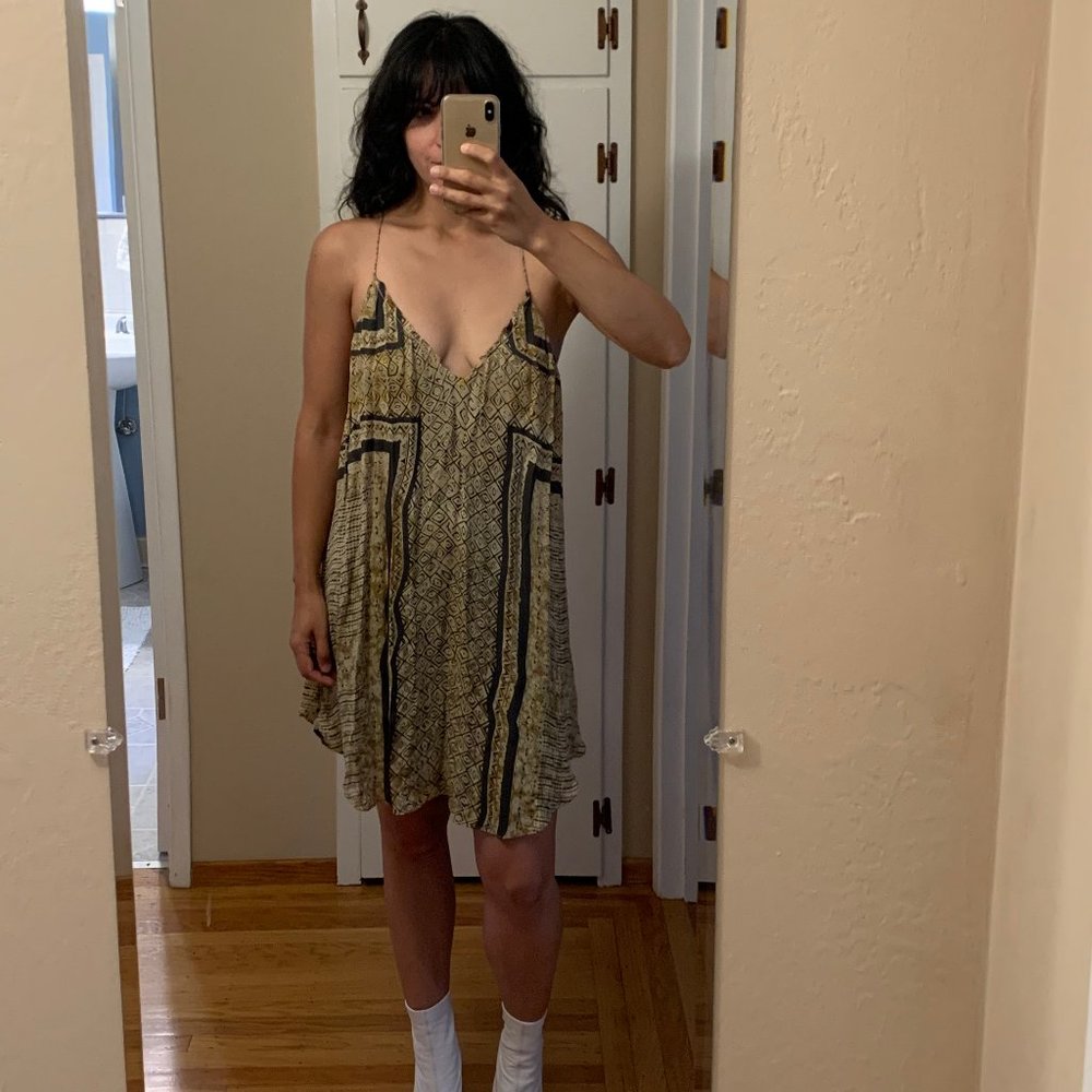 sexy silk and viscose rory beca mini dress size s